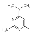 2-氨基-4-二甲基氨基-6-氟嘧啶结构式