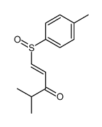 4-methyl-1-[(R)-(4-methylphenyl)sulfinyl]pent-1-en-3-one结构式