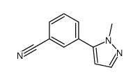 3-(1-甲基-1H-吡唑-5-基)苯甲腈结构式
