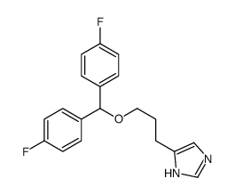 3-(1H-咪唑-4-基)丙基-二(4-氟苯基)-甲酯盐酸盐结构式