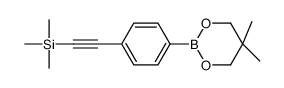 2-[4-(5,5-dimethyl-1,3,2-dioxaborinan-2-yl)phenyl]ethynyl-trimethylsilane Structure