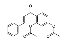 [3-acetyloxy-4-(3-phenylprop-2-enoyl)phenyl] acetate结构式