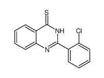 2-(2-氯苯基)喹唑啉-4(3H-)-硫酮结构式