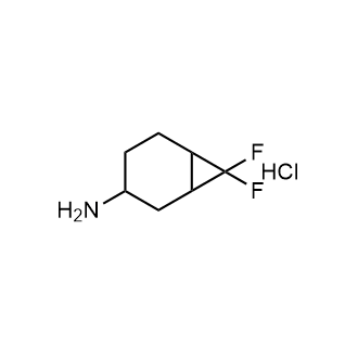 7,7-二氟双环[4.1.0]庚烷-3-胺盐酸盐结构式