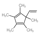 5-ethenyl-1,2,3,4,5-pentamethyl-cyclopenta-1,3-diene Structure