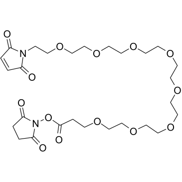 Mal-PEG8-NHS ester structure