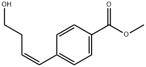 Benzoic acid, 4-[(1Z)-4-hydroxy-1-buten-1-yl]-, methyl ester Structure