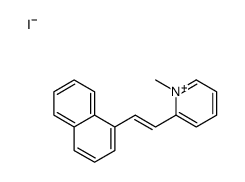 1-methyl-2-(2-naphthalen-1-ylethenyl)pyridin-1-ium,iodide Structure