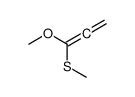1-methoxy-1-methylsulfanylpropa-1,2-diene结构式