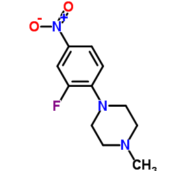 1-(2-Fluoro-4-nitrophenyl)-4-methylpiperazine Structure