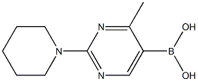 4-Methyl-2-piperidinopyrimidine-5-boronic acid Structure