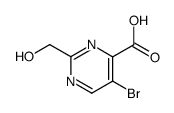 5-bromo-2-hydroxymethyl-pyrimidine-4-carboxylic acid Structure