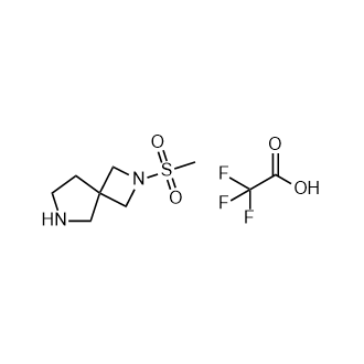 2-(甲磺酰基)-2,6-二氮螺环[3.4]辛烷2,2,2-三氟乙酸结构式