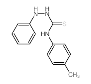 Hydrazinecarbothioamide, N-(4-methylphenyl)-2-phenyl- Structure