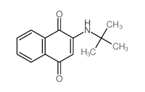 1,4-Naphthalenedione,2-[(1,1-dimethylethyl)amino]-结构式
