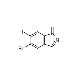 5-Bromo-6-iodo-1H-indazole Structure