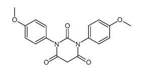1,3-bis(4-methoxyphenyl)-1,3-diazinane-2,4,6-trione Structure
