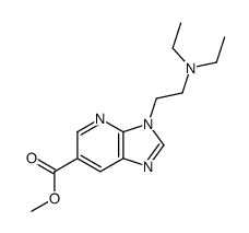 3-[2-(Diethylamino)ethyl]-3H-imidazo[4,5-b]pyridine-6-carboxylic acid methyl ester structure