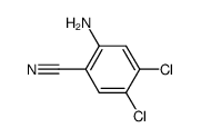 2-氨基-4,5-二氯苯甲腈结构式