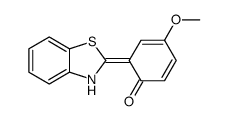 6-(3H-1,3-benzothiazol-2-ylidene)-4-methoxycyclohexa-2,4-dien-1-one结构式