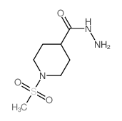 1-METHANESULFONYL-PIPERIDINE-4-CARBOXYLIC ACID HYDRAZIDE Structure