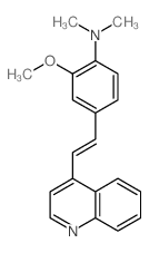 2-methoxy-N,N-dimethyl-4-(2-quinolin-4-ylethenyl)aniline结构式