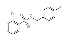 2-Bromo-N-(4-fluoroBenzyl)Benzenesulphonamide structure
