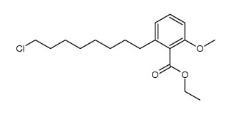 ethyl 6-(8-chlorooctyl)-2-methoxybenzoate结构式
