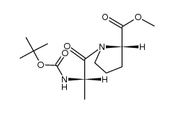 N-Boc-L-Ala-L-Pro methyl ester Structure