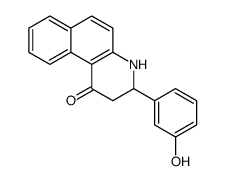 3-(3-hydroxyphenyl)-3,4-dihydro-2H-benzo[f]quinolin-1-one结构式