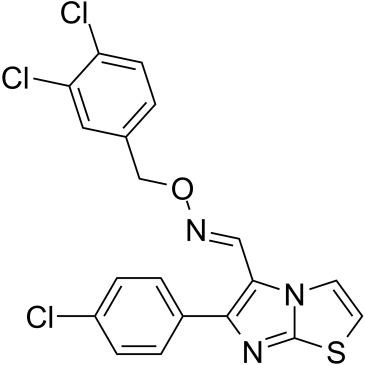 6-(4-氯苯基)咪唑并[2,1-b]噻唑-5-甲醛O-(3,4-二氯苄基)肟图片