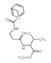 methyl 3-methyl-2-(3-phenylmethoxycarbonylaminopropanoylamino)butanoate结构式