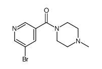 (5-bromopyridin-3-yl)-(4-methylpiperazin-1-yl)methanone Structure