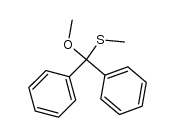 α-methoxy-α-(methylthio)diphenylmethane Structure