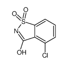 4-氯-1,2-苯异噻唑-3-酮-1,1-二氧化物结构式