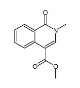 2-methyl-1-oxo-1,2-dihydro-isoquinoline-4-carboxylic acid methyl ester Structure