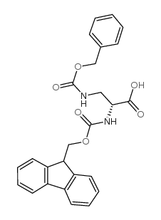 (R)-2-((((9H-芴-9-基)甲氧基)羰基)氨基)-3-(((苄氧基)羰基)氨基)丙酸图片