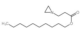 decyl 3-(aziridin-1-yl)propanoate结构式