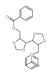 [5-[5-(benzoyloxymethyl)-1,3-dioxolan-4-yl]-1,3-dioxolan-4-yl]methyl benzoate Structure