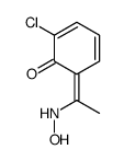 2-chloro-6-[1-(hydroxyamino)ethylidene]cyclohexa-2,4-dien-1-one Structure