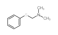 N,N-dimethyl-1-phenylsulfanyl-methanamine结构式