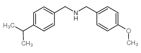 N-[(4-methoxyphenyl)methyl]-1-(4-propan-2-ylphenyl)methanamine Structure