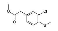 (3-氯-4-甲磺酰基苯基)乙酸甲酯结构式