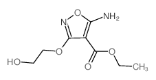 5-氨基-3-(2-羟基乙氧基)-4-异噁唑羧酸乙酯结构式