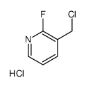 3-(氯甲基)-2-氟吡啶盐酸盐结构式