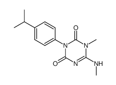3-(4-isopropyl-phenyl)-1-methyl-6-methylamino-1H-[1,3,5]triazine-2,4-dione Structure