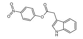 (4-nitrophenyl) 2-(1H-indol-3-yl)acetate Structure