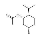 (+)-乙酸薄荷酯结构式