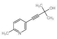 3-Butyn-2-ol, 2-methyl-4-(6-methyl-3-pyridinyl)- (9CI)结构式