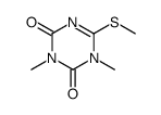 1,3-dimethyl-6-methylsulfanyl-1,3,5-triazine-2,4-dione Structure